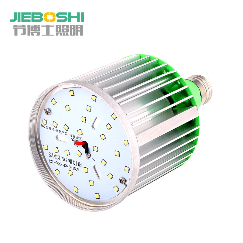 節博士LED球泡燈 E27螺口18W36W50W100W工程工廠照明 E40卡口燈泡 蓮花燈E27螺口白光 80W